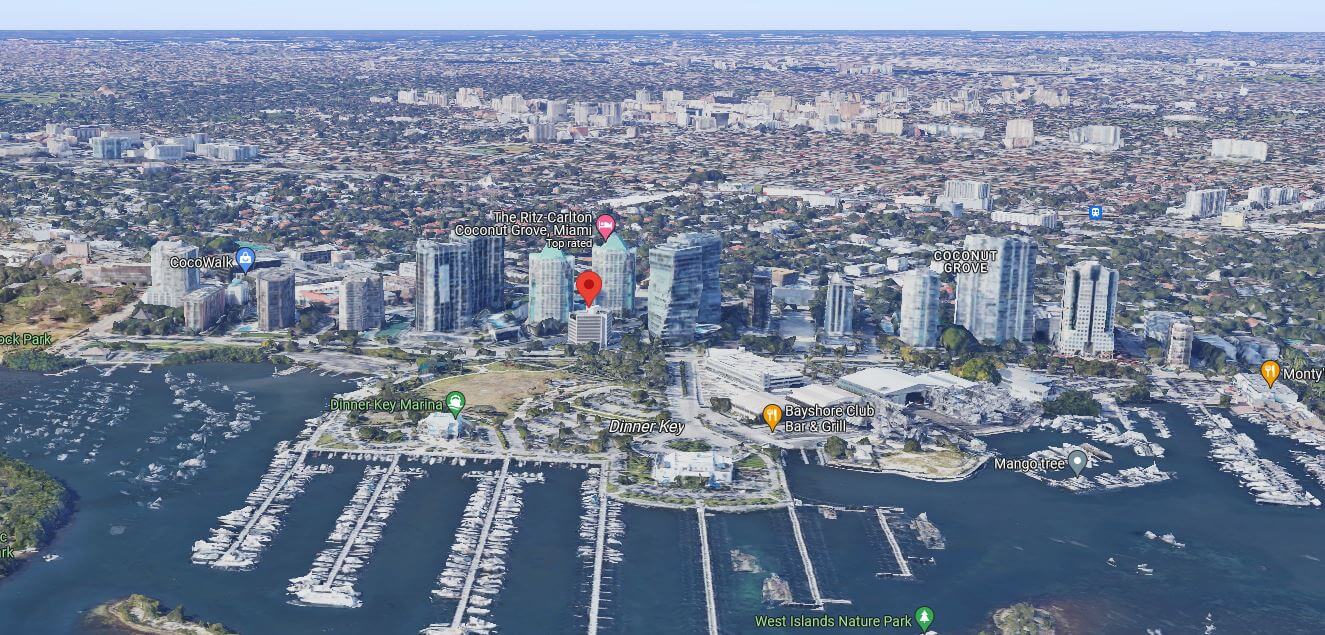 Four Seasons Residences Location in Coconut Grove